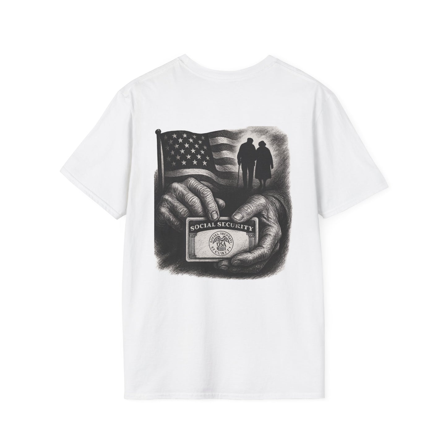 Activism for Social Security Unisex Graphic T-Shirt with Statement Design by Voicewears.com