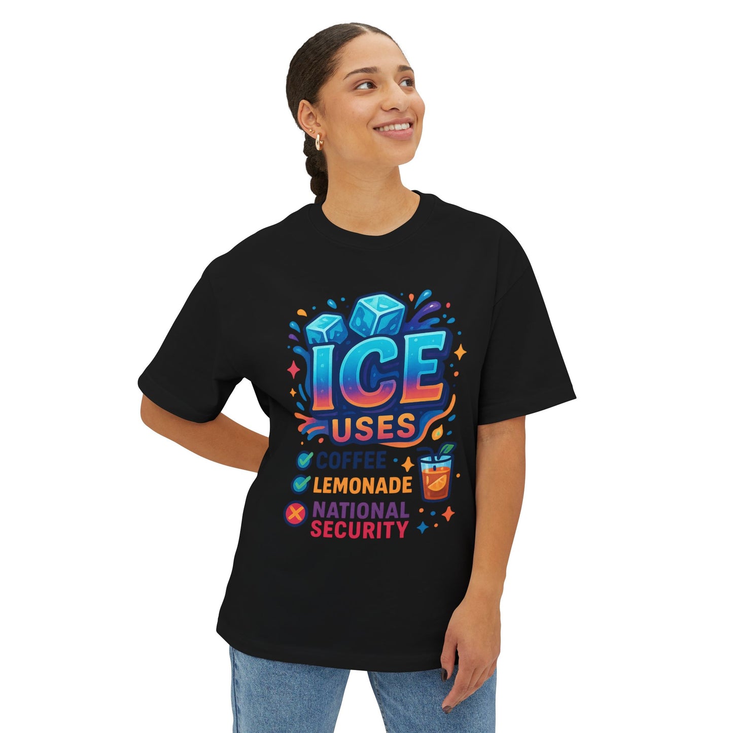Ice-protest Themed Unisex Oversized Tee - Protest By VOICEWEAR.COM