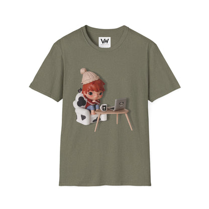 Cute Hirono Character T-Shirt by VOICEWEARS.COM