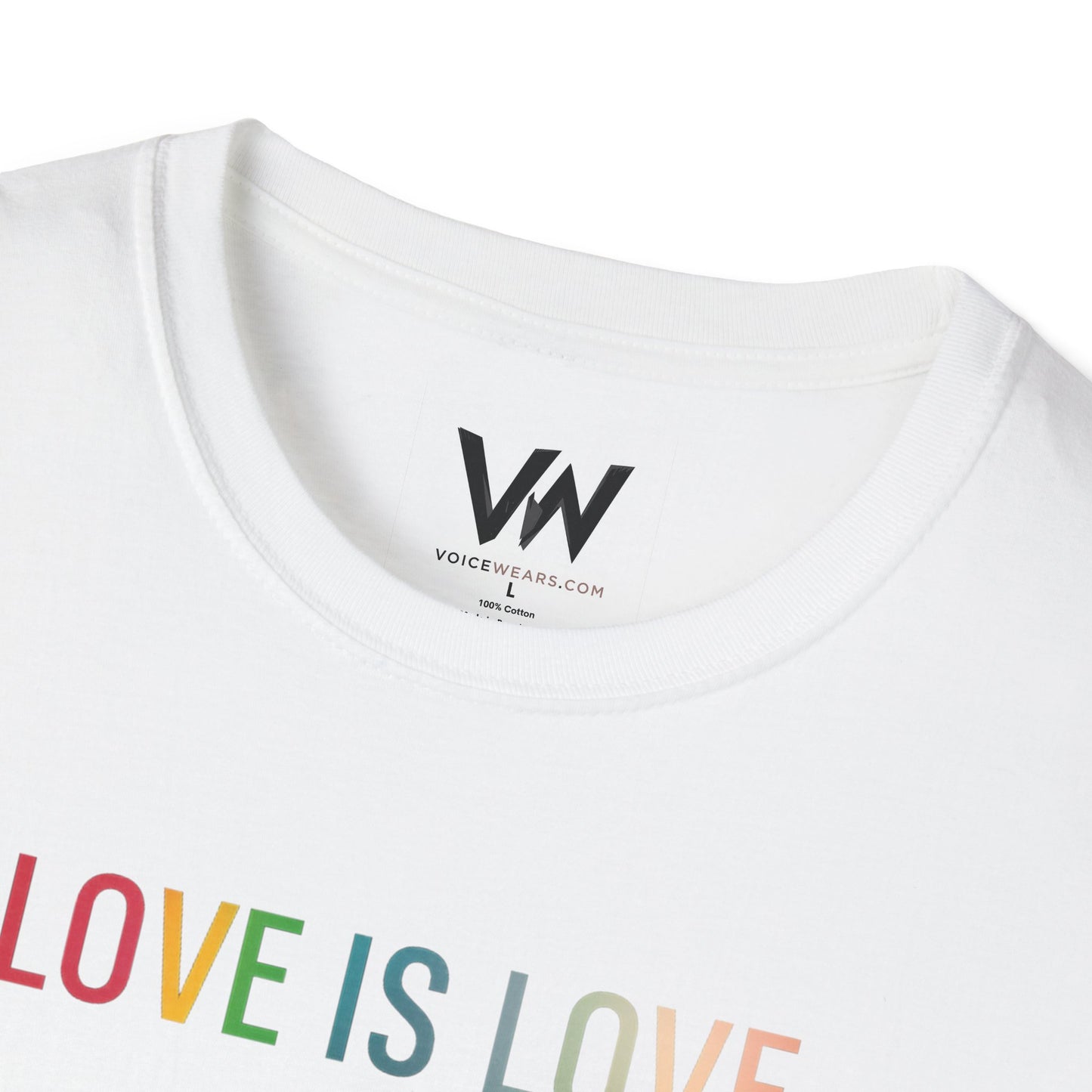 Love is Love LGBTQ T-Shirt by VOICEWEARS.COM