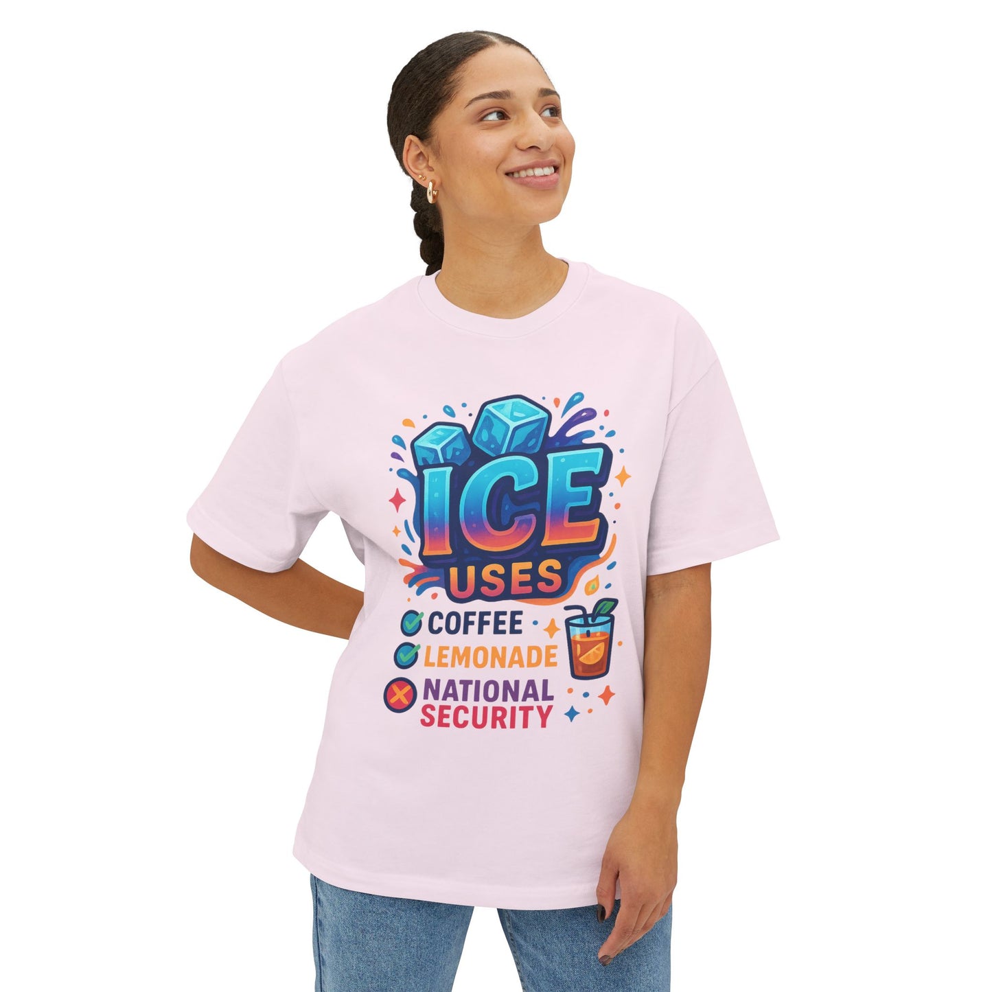 Ice-protest Themed Unisex Oversized Tee - Protest By VOICEWEAR.COM