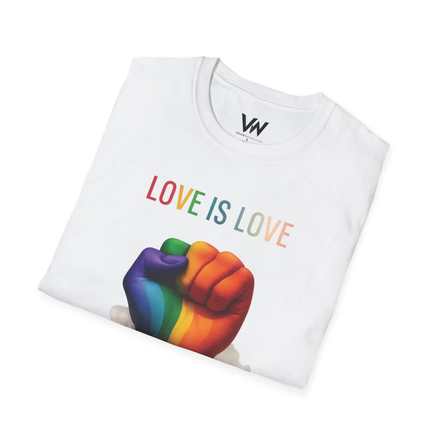 Love is Love LGBTQ T-Shirt by VOICEWEARS.COM